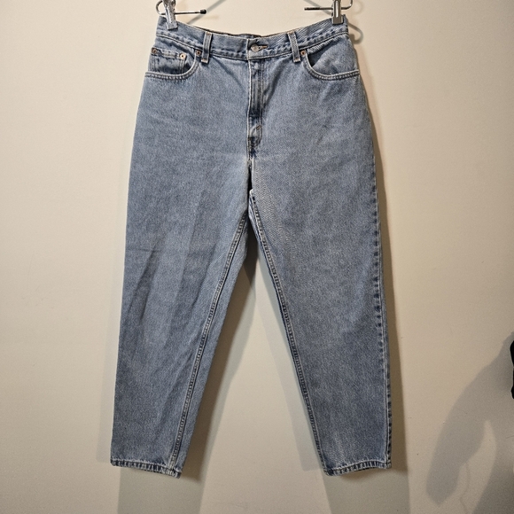 Levi's Denim - Levi's Vintage 550 Relaxed Fit Tapered Leg Blue Denim Jeans 12 Short